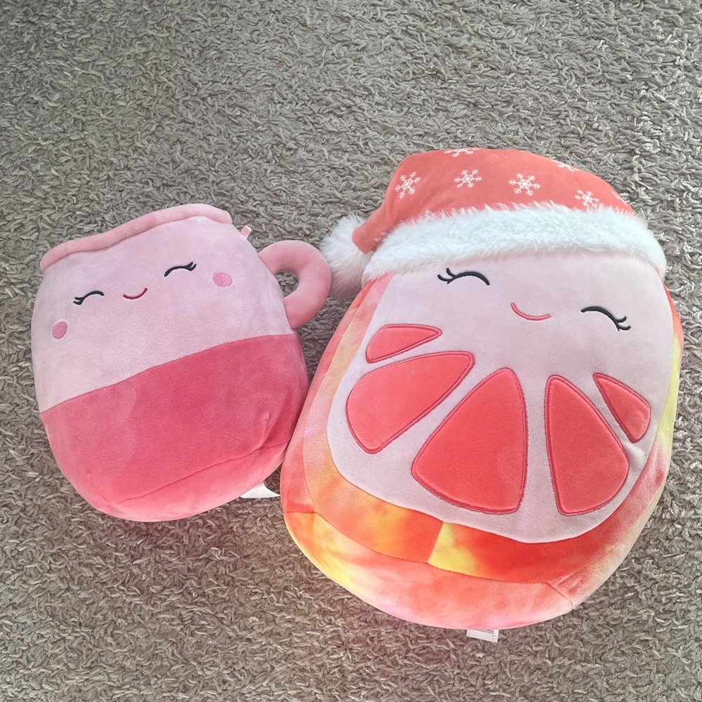 Squishmallows Vibrant Pink and Yellow Plush